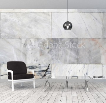 Picture of White marble texture of background and stone pattern